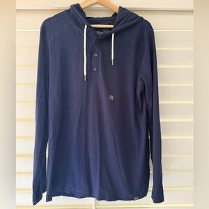 Express Dark Blue Hoodie Shirt